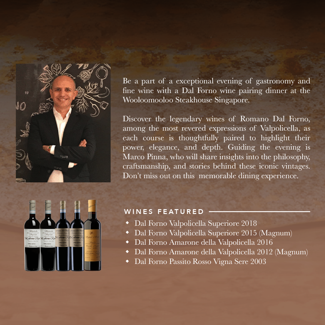 Dal Forno Wine Dinner at Wooloomooloo