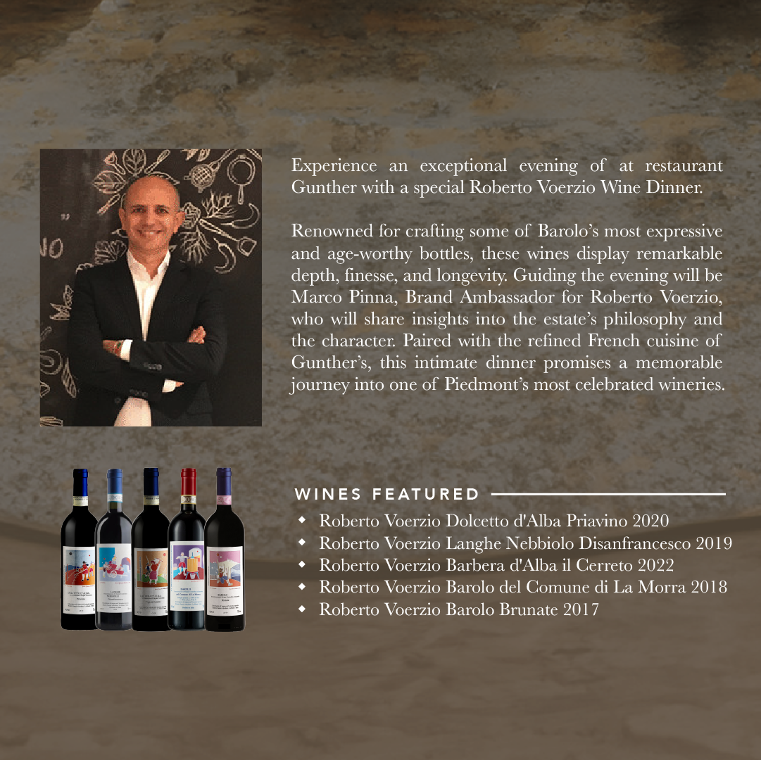 ROBERTO VOERZIO WINE DINNER at GUNTHER'S