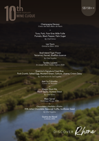 Wine Clique 10th Anniversary Portfolio Dinner at QUENINO