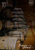 Wine Clique 10th Anniversary Portfolio Dinner at QUENINO