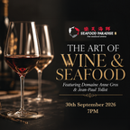 THE ART OF WINE & SEAFOOD | Wine Dinner at Seafood Paradise 30 SEPT