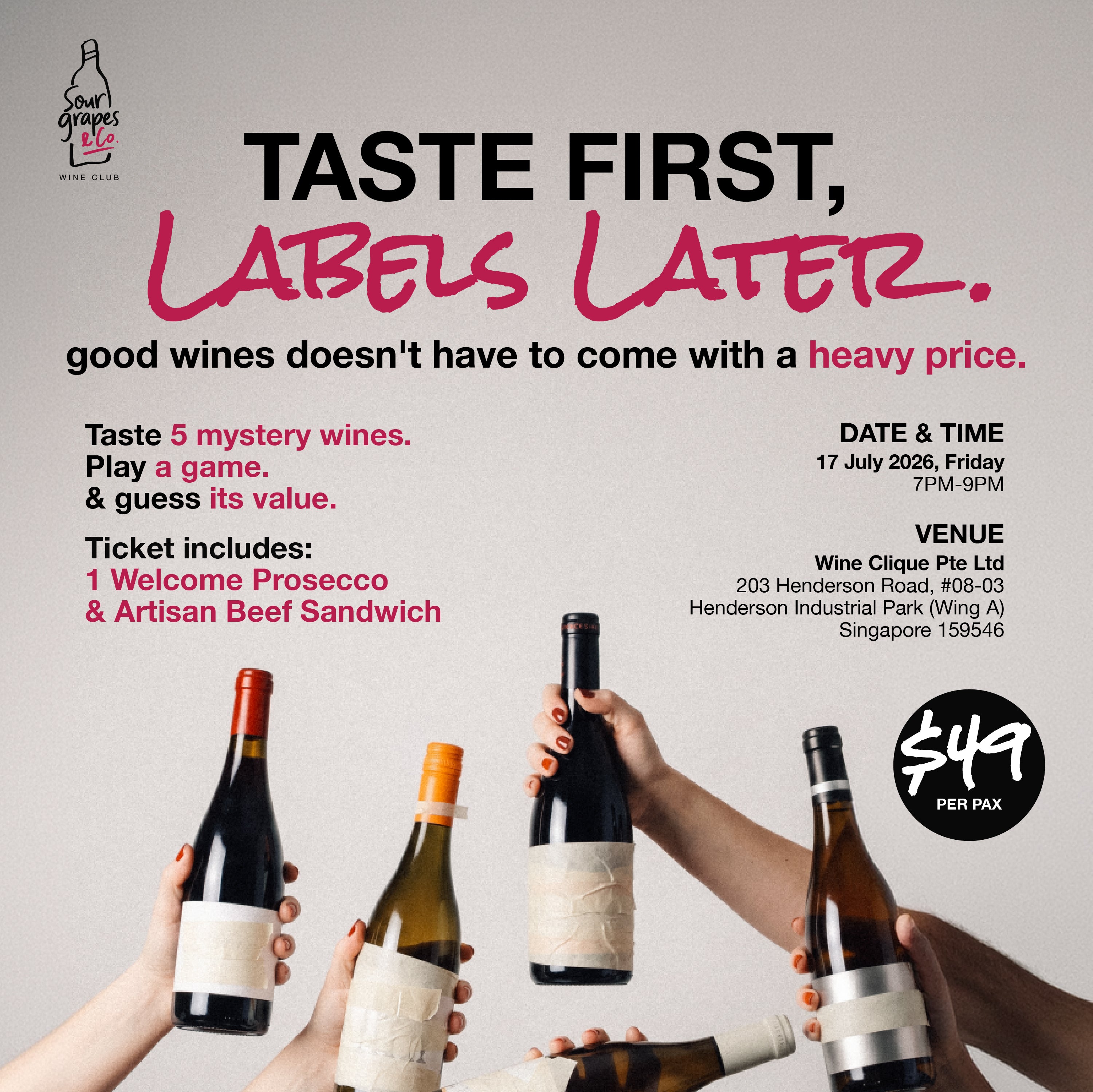 Taste First, Labels Later | 17th July 2026